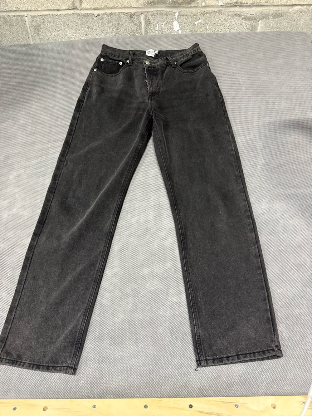 Princess Polly Black Straight-Leg women’s jean
